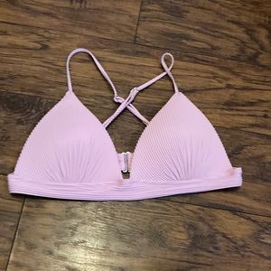 Pink bikini top